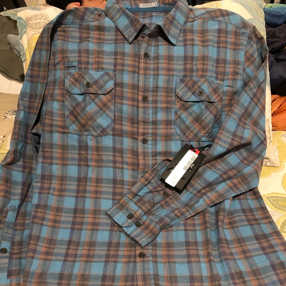 Gramicci coastal Blue burner flannel